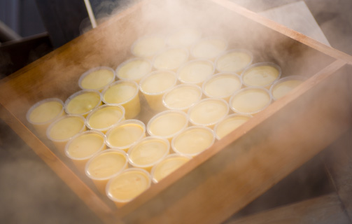 地獄蒸しプリン